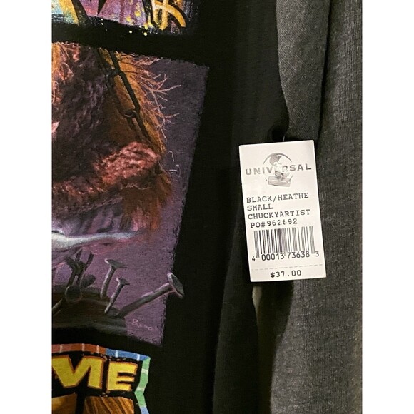 Chucky Raglan Shirt HHN Halloween Horror Nights 2023 Artist Signature Series NWT - Picture 11 of 13